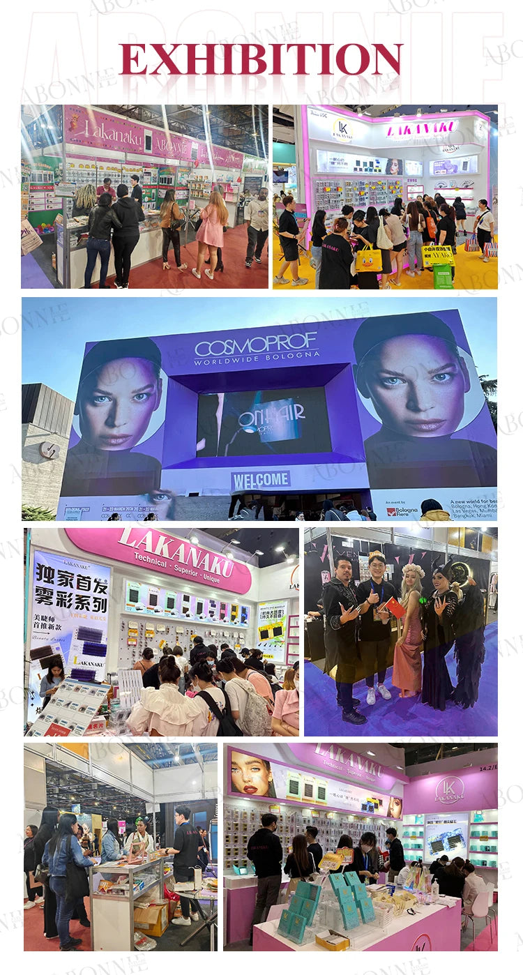 ABONNIE Dark Brown 40D 60D Diy Cluster Lashes Heat Bonded