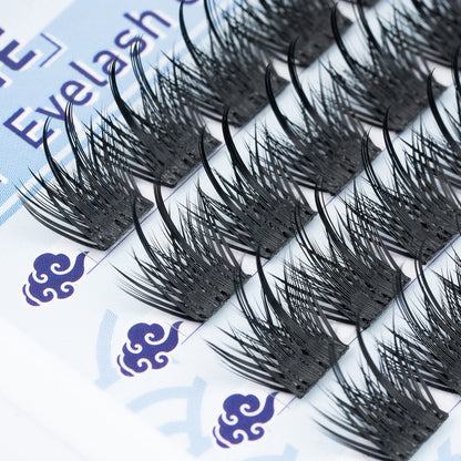 ETVITE DIY Cluster Lashes Fluffy Volume Eyelash Extension Natural Bundles Individual Lashes