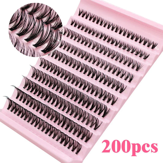 Big Capacity Super Bunch Cluster Lashes 8-16mm Mix Charm Style Eyelashes Extension