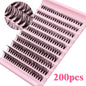 Big Capacity Super Bunch Cluster Lashes 8-16mm Mix Charm Style Eyelashes Extension
