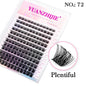 New Style 100D/120D DIY Lash Extension  Clusters Eyelash Natural  Dovetail