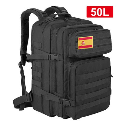 50l Black Tactical backpack