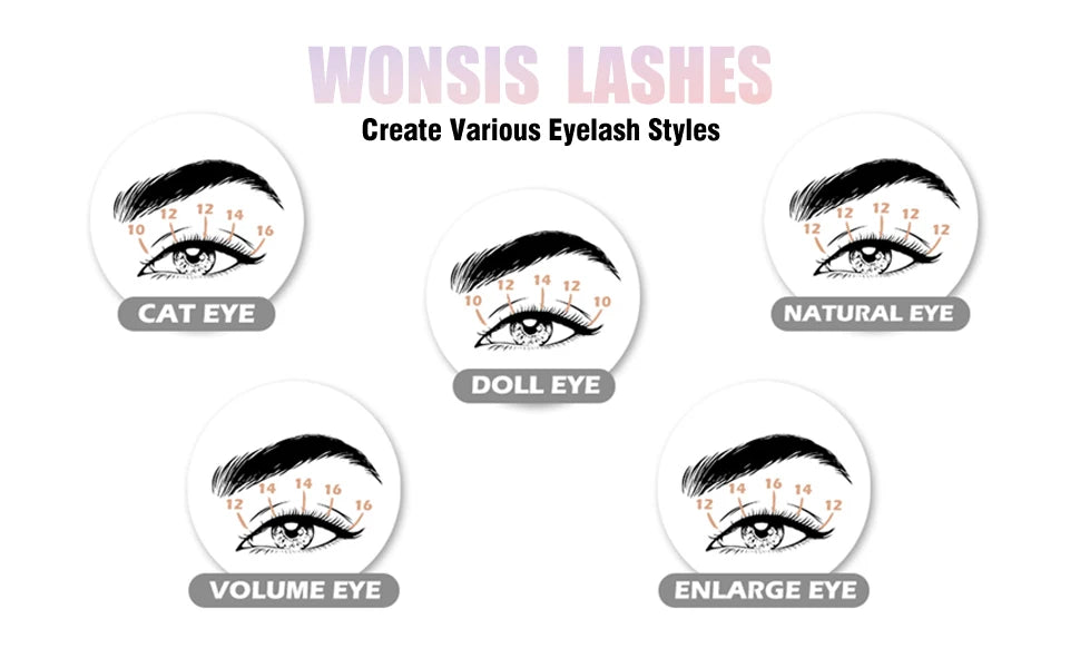 Cluster Lashes Mix Length Extension Beam