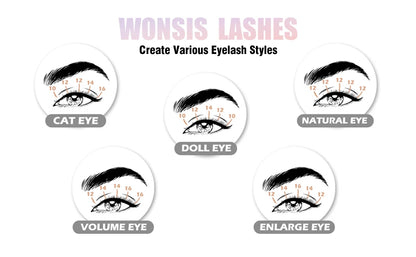 Cluster Lashes Mix Length Extension Beam