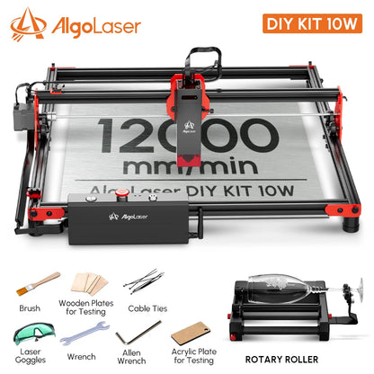 Algolaser DIY KIT 20W Powerful Laser Engraver Cutter Tools Metal Glass Wifi/PC Wood CNC Lase Engraving Cutting Machine Printer