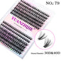 New Style 100D/120D DIY Lash Extension  Clusters Eyelash Natural  Dovetail