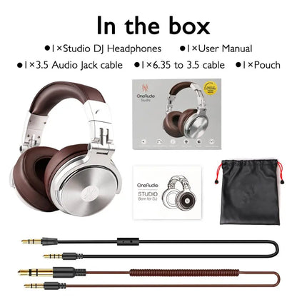 Professional Studio DJ Headphones With Microphone