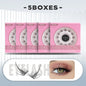 EASITENSION  9 Styles DIY Cluster Eyelash Extension Faux Mink  Natural Dovetail