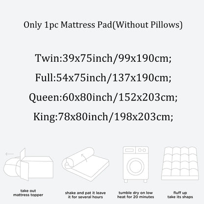 Cooling Mattress Pad Quilted