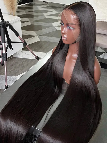 Straight 13x6 HD Black Lace Frontal Wigs