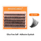 MASSCAKU Self Adhesive Cluster Lashes Glue-FreeEyelash Extension Individual Lashes