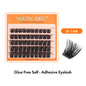 MASSCAKU DIY Self-Adhesive Cluster Lashes 5Rows/Box  Reusable