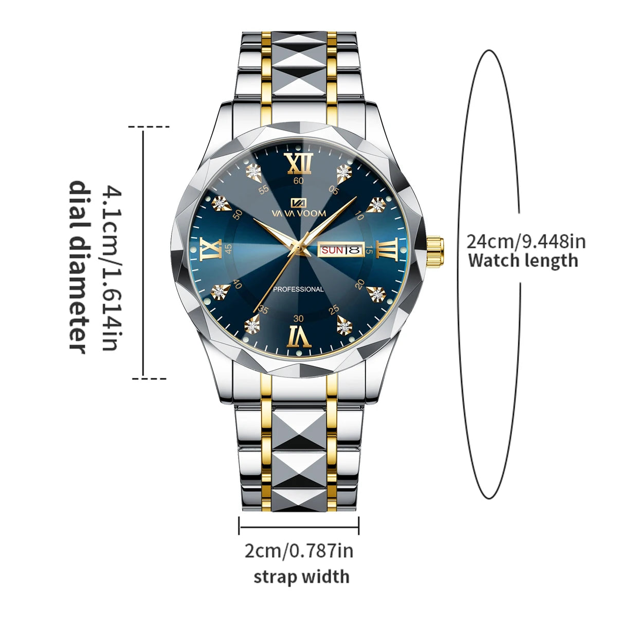 Men Watch Water Diamond