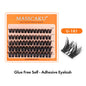 MASSCAKU Self Adhesive Cluster Lashes Glue-FreeEyelash Extension Individual Lashes