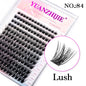 New Style 100D/120D DIY Lash Extension  Clusters Eyelash Natural  Dovetail