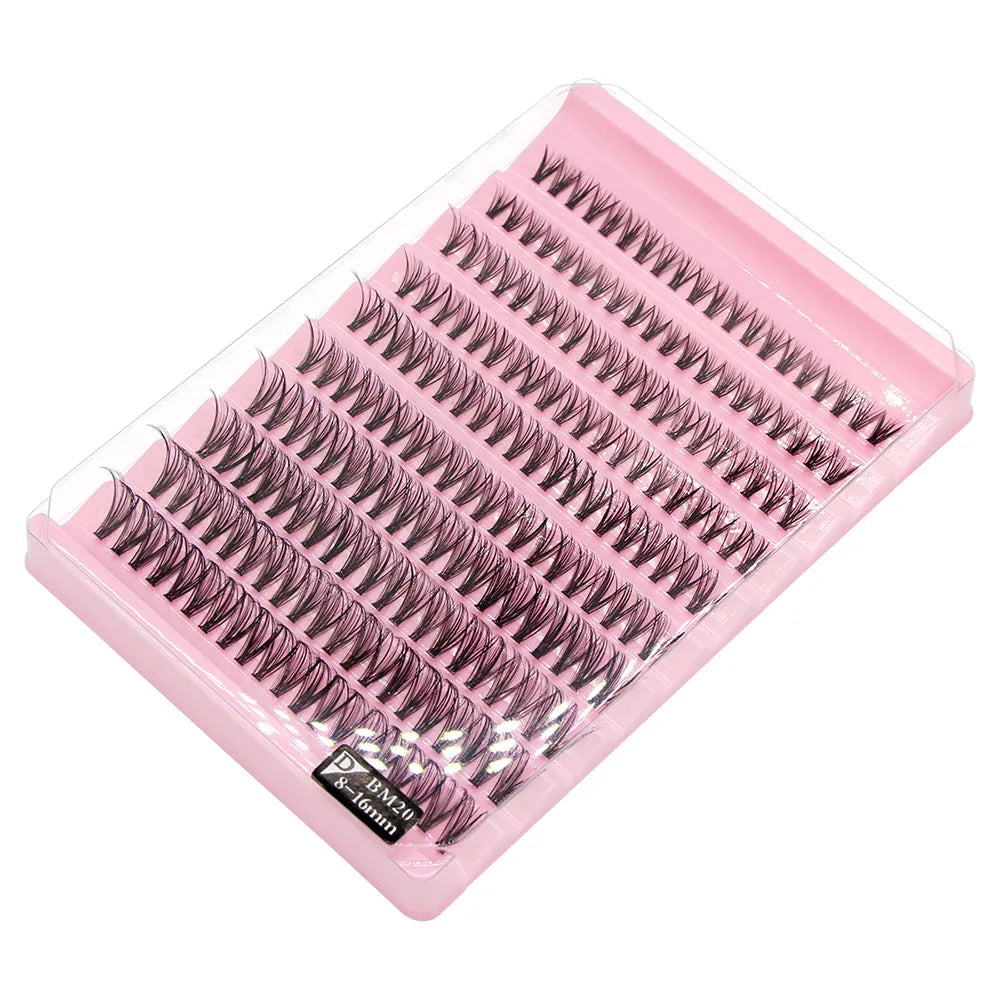 Big Capacity Super Bunch Cluster Lashes 8-16mm Mix Charm Style Eyelashes Extension