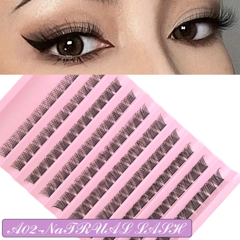 Eyelash Extension  Mix Lash Clusters with Lash Bond and Seal and Lash Accessories