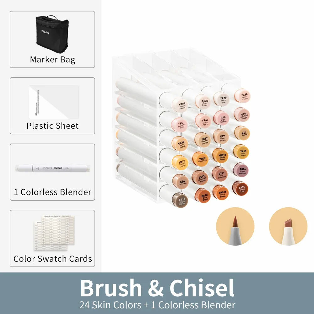 24 Skin Colors Marker set