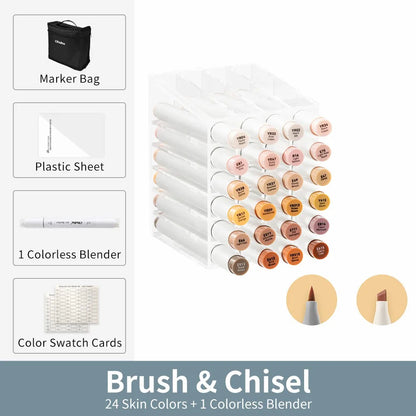 24 Skin Colors Marker set