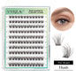 VYRILA NO Glue Cluster Lashes Self-adhesive DIY Individual Eyelash Extension Pre Glued Natural Soft Lash 10‑16mm Press on Lash