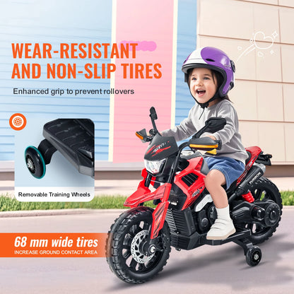 Motorcycle with Detachable Wheel Headlight Music Bluetooth for Boys Gifts