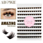 ABONNIE Dark Brown 40D 60D Diy Cluster Lashes Heat Bonded