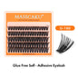 MASSCAKU DIY Self-Adhesive Cluster Lashes 5Rows/Box  Reusable