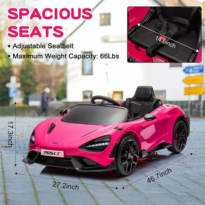 McLaren 765LT Kids Ride On Toy,