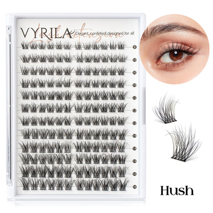 VYRILA 3D Wispy Individual Lashes Fluffy Natural 8-16mm D Curl