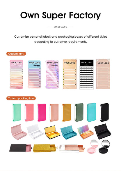 MASSCAKU Self Adhesive Cluster Lashes Glue-FreeEyelash Extension Individual Lashes