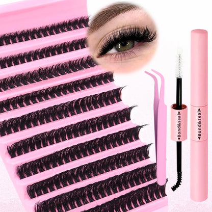 6 Boxes Lash Cluster Extensions 30D40D50D60D80D100D & Wide Stem Lashes