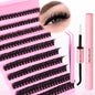 6 Boxes Lash Cluster Extensions 30D40D50D60D80D100D & Wide Stem Lashes