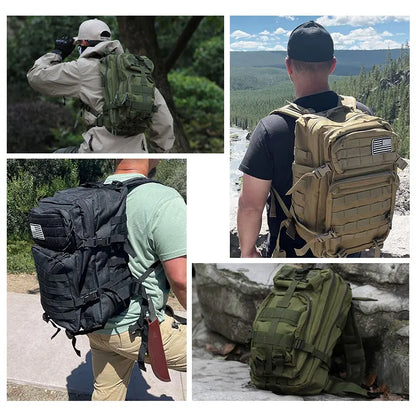 50l Black Tactical backpack