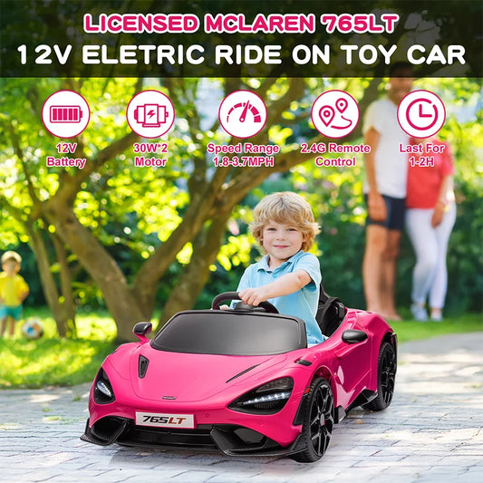 McLaren 765LT Kids Ride On Toy,