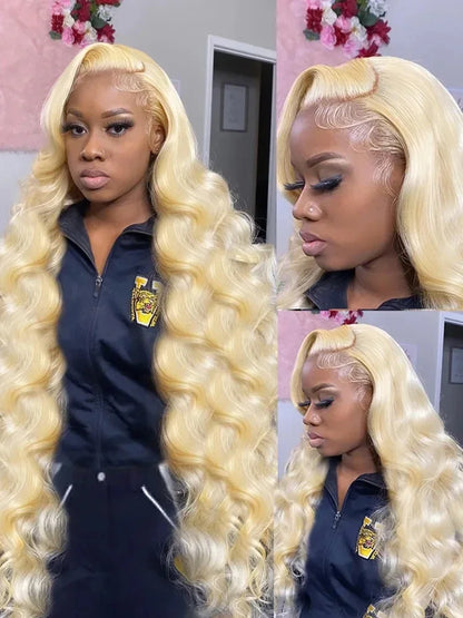 Lace Frontal Wig Honey Blonde Color