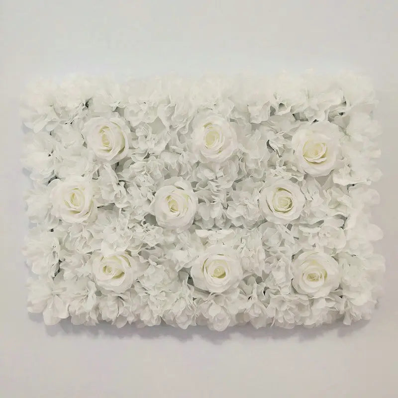 White Artificial Flower Wall