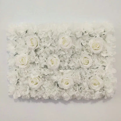 White Artificial Flower Wall