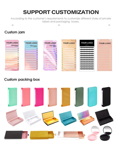 MASSCAKU 0.07mm  Hybrid Eyelashes Waterproof Handmade DIY Clusters