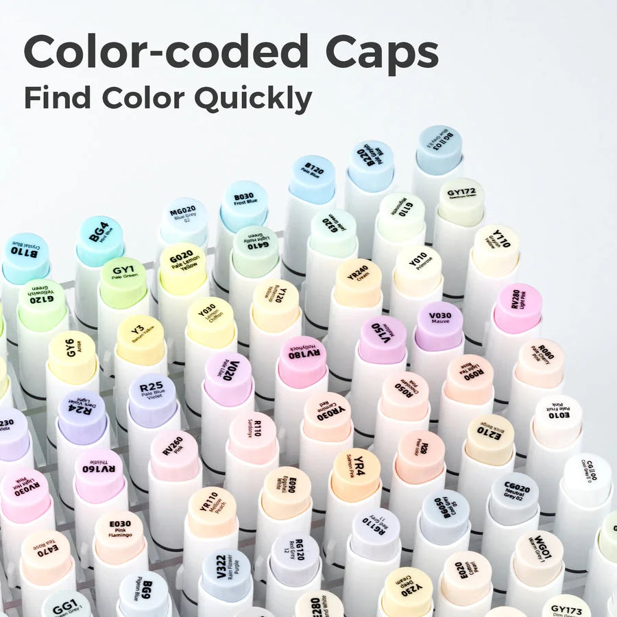 New 48 Pastel Colors Marker Pen Set