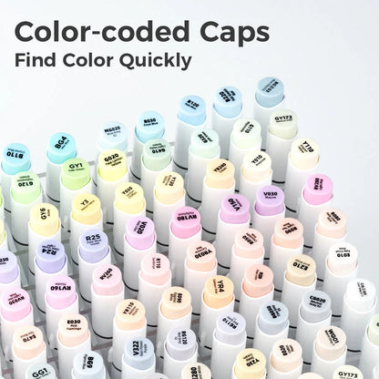 New 48 Pastel Colors Marker Pen Set