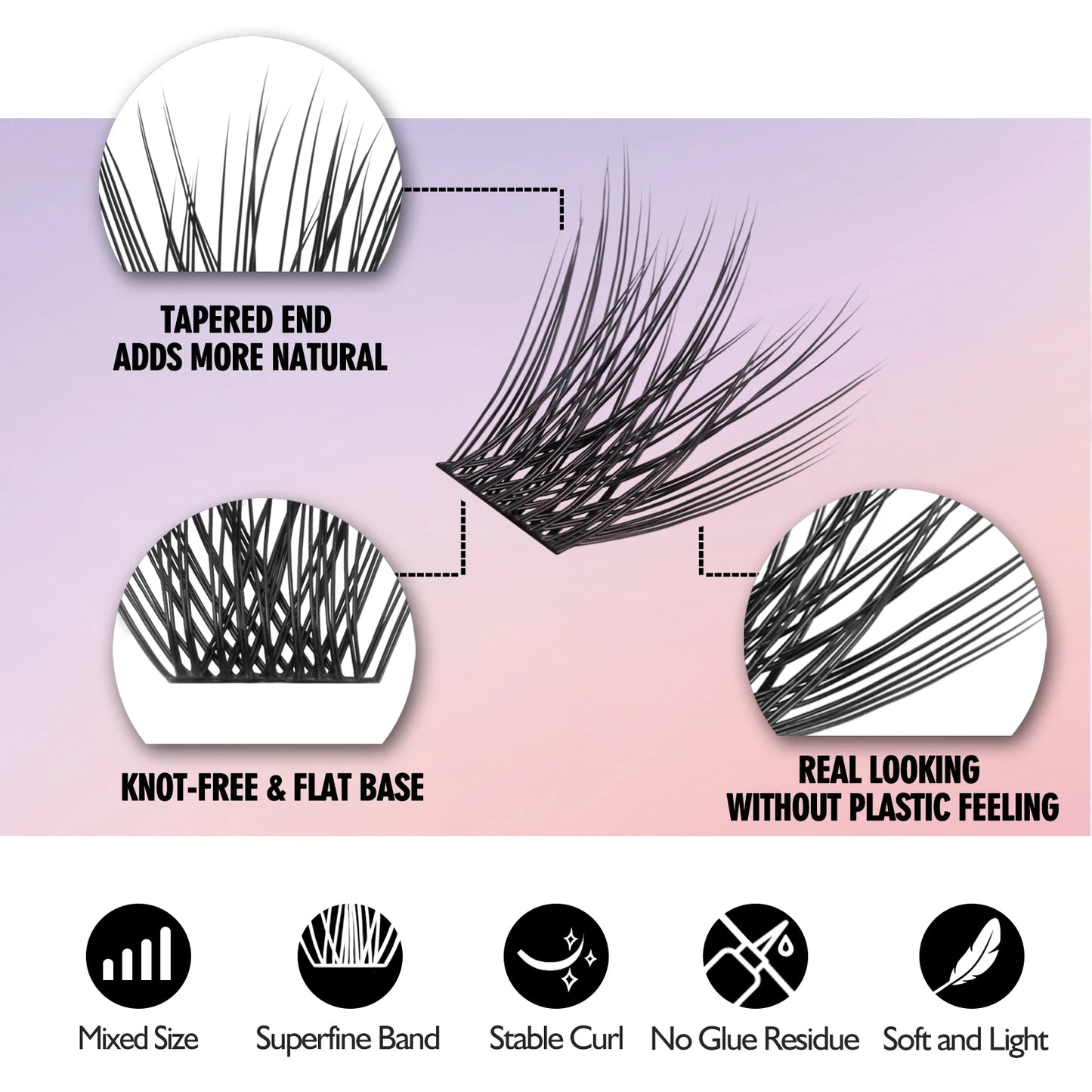 Cluster Lashes Mix Length Extension Beam