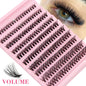 Big Capacity Super Bunch Cluster Lashes 8-16mm Mix Charm Style Eyelashes Extension