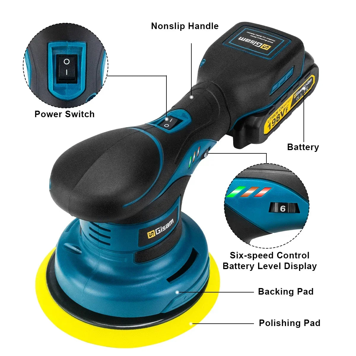 Wireless Car Polishing Machine