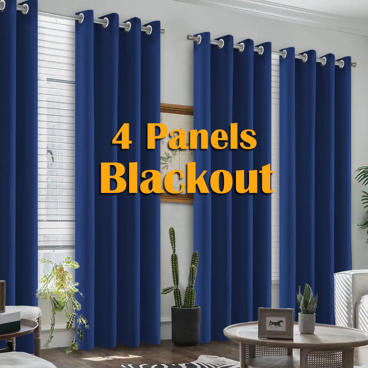 4PCS Blackout Curtains,