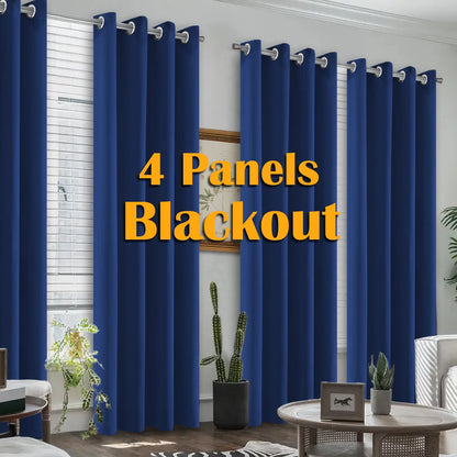 4PCS Blackout Curtains,