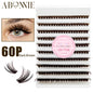 ABONNIE Dark Brown 40D 60D Diy Cluster Lashes Heat Bonded
