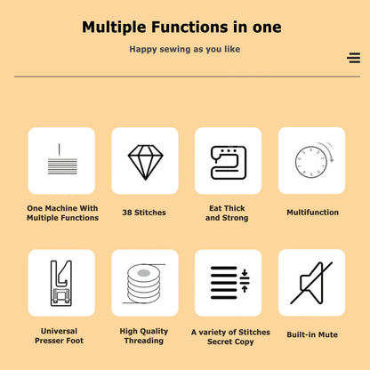 12 Stitches Mini Electric Sewing Machine