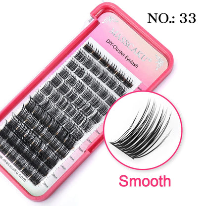 MAASCAKU New Style 8-16mm Mix Length Handmade Makeup Eyelash D/DD Curl Natural Korean PBT Fiber
