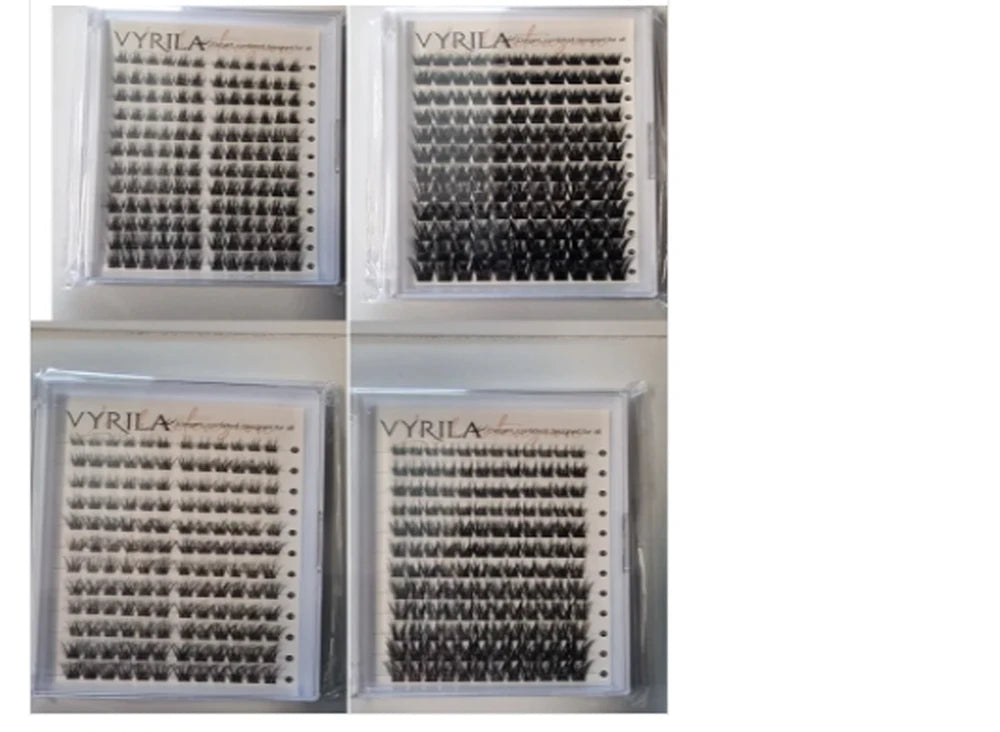 VYRILA 3D Wispy Individual Lashes Fluffy Natural 8-16mm D Curl