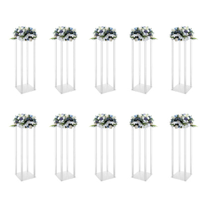 10Pcs Acrylic Vase Wedding Flower Stands